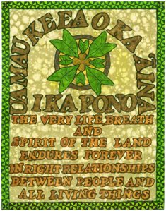 ua mau ke ea o ka 'aina i ka pono